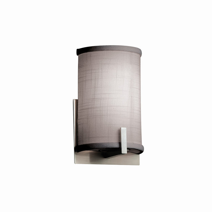 Justice Designs FAB-5531-GRAY-NCKL-LED1-700 LED Wall Sconce, Brushed Nickel