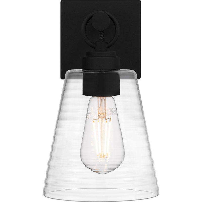 Quoizel DAC8606EK One Light Wall Sconce, Earth Black