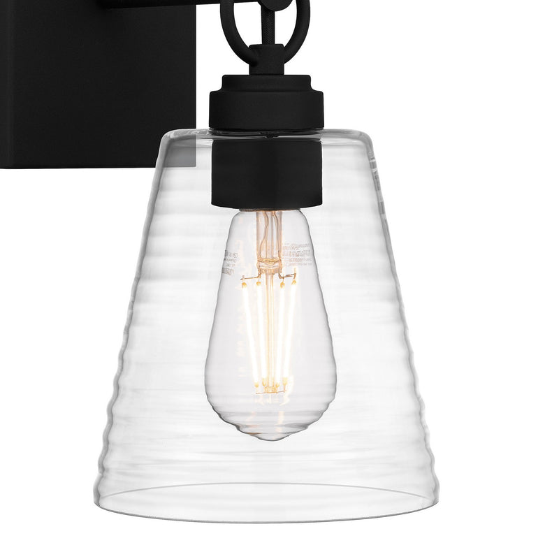 Quoizel DAC8606EK One Light Wall Sconce, Earth Black