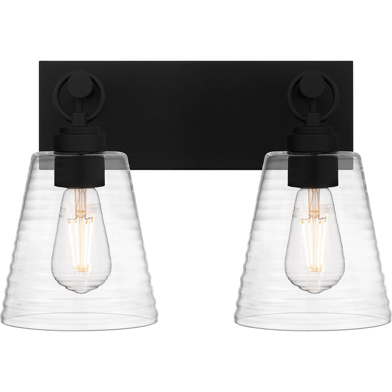 Quoizel DAC8615EK Two Light Bath, Earth Black