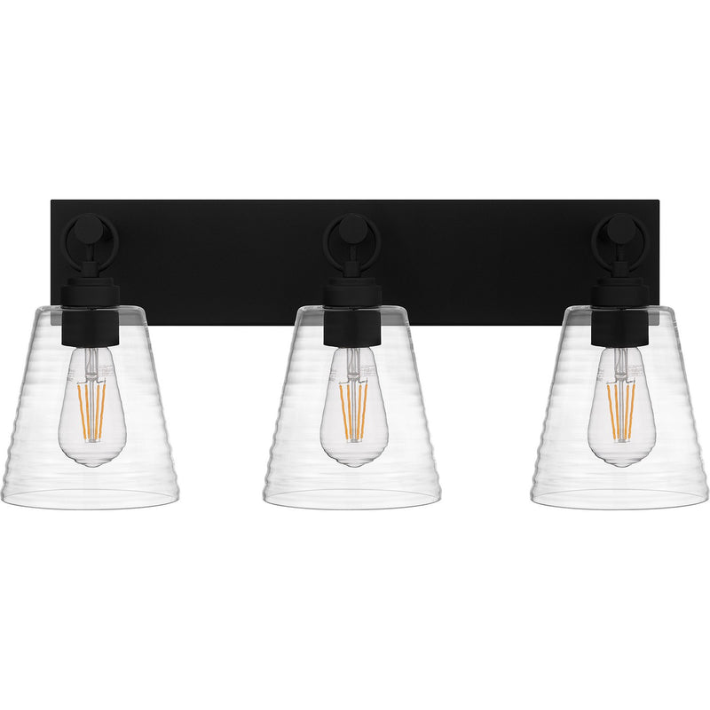 Quoizel DAC8624EK Three Light Bath, Earth Black