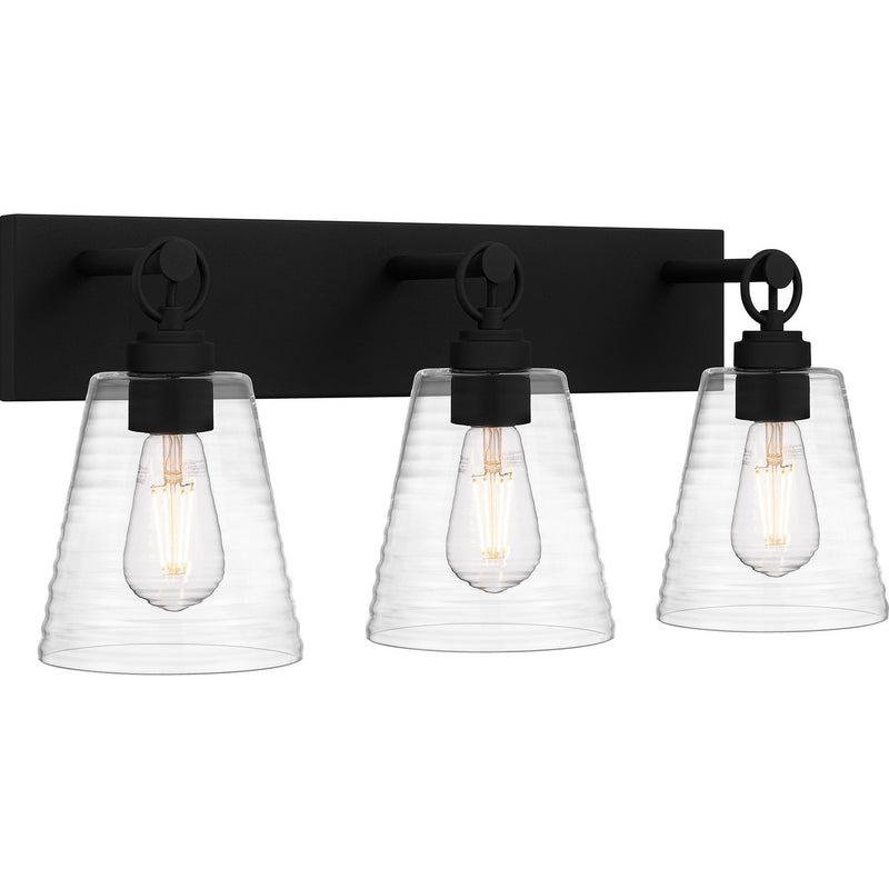 Quoizel DAC8624EK Three Light Bath, Earth Black