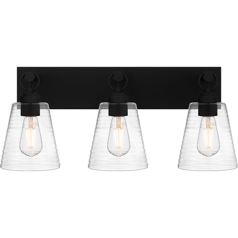 Quoizel DAC8624EK Three Light Bath, Earth Black