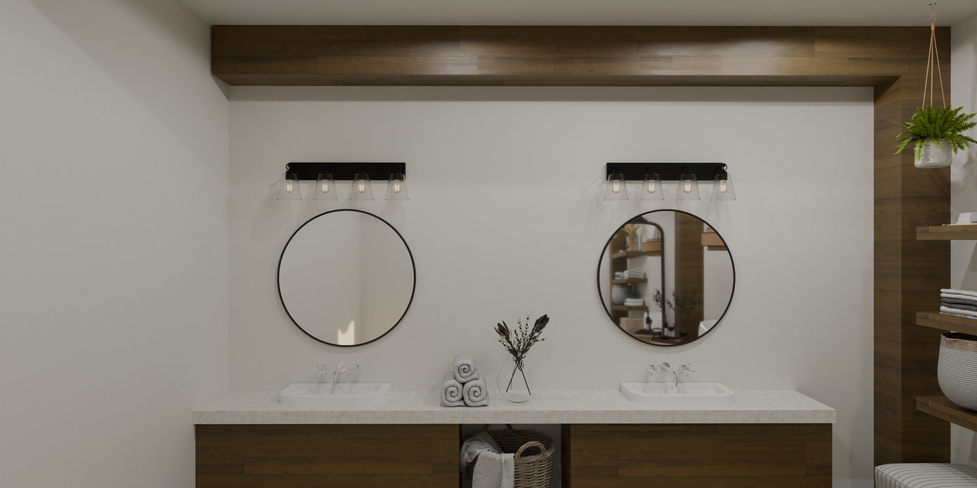 Quoizel DAC8633EK Four Light Bath, Earth Black