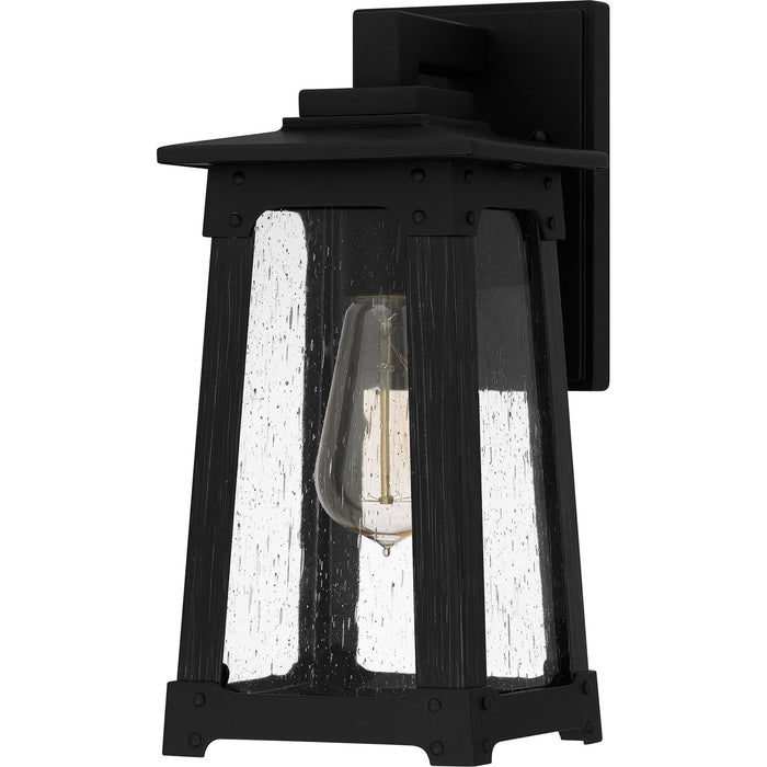 Quoizel DCH8405MBK One Light Outdoor Wall Mount, Matte Black