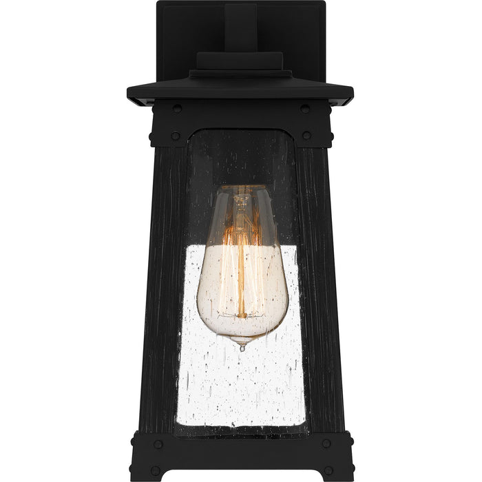 Quoizel DCH8405MBK One Light Outdoor Wall Mount, Matte Black
