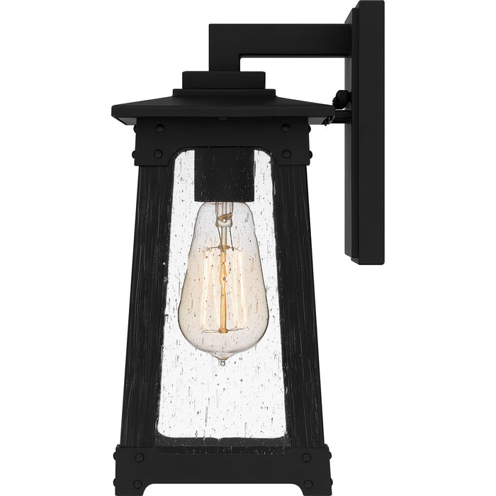 Quoizel DCH8405MBK One Light Outdoor Wall Mount, Matte Black