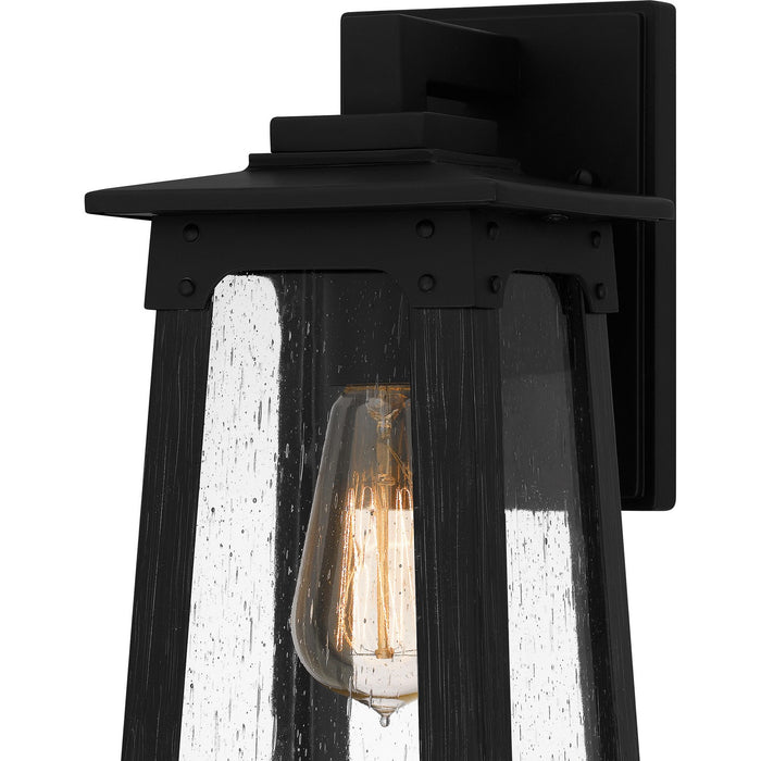 Quoizel DCH8405MBK One Light Outdoor Wall Mount, Matte Black