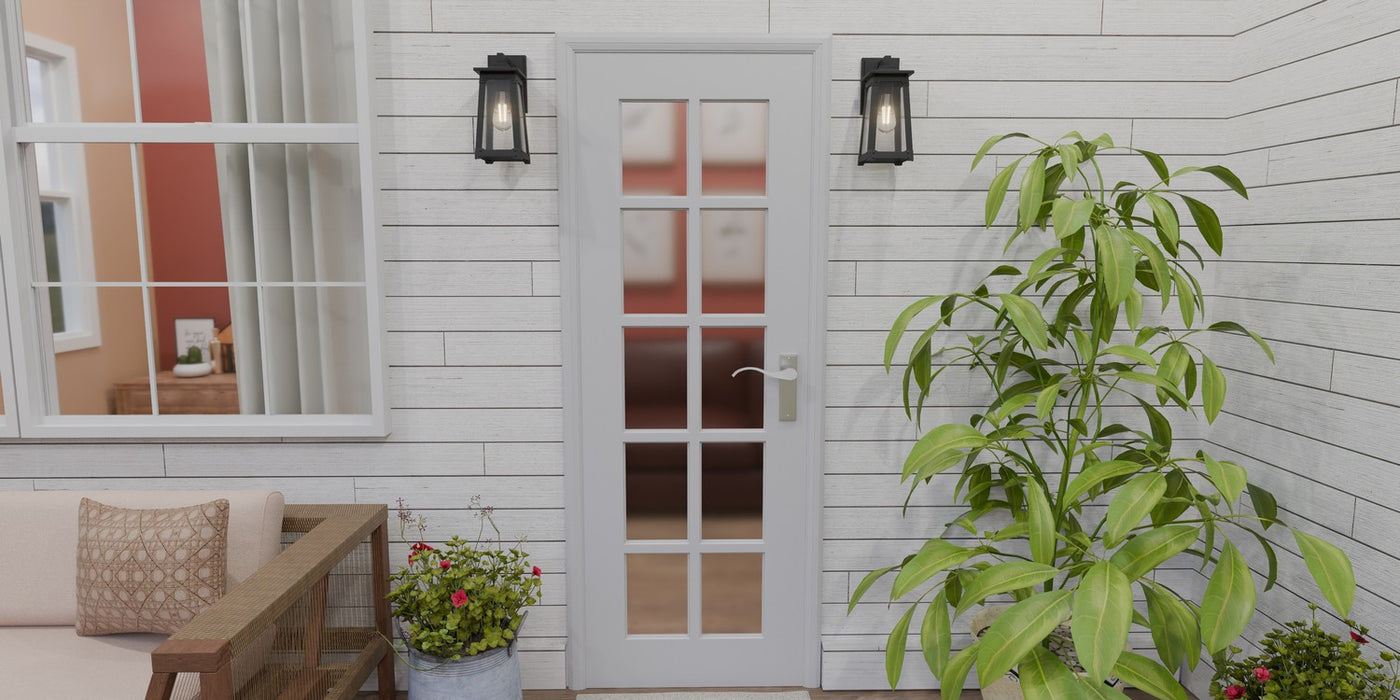 Quoizel DCH8405MBK One Light Outdoor Wall Mount, Matte Black