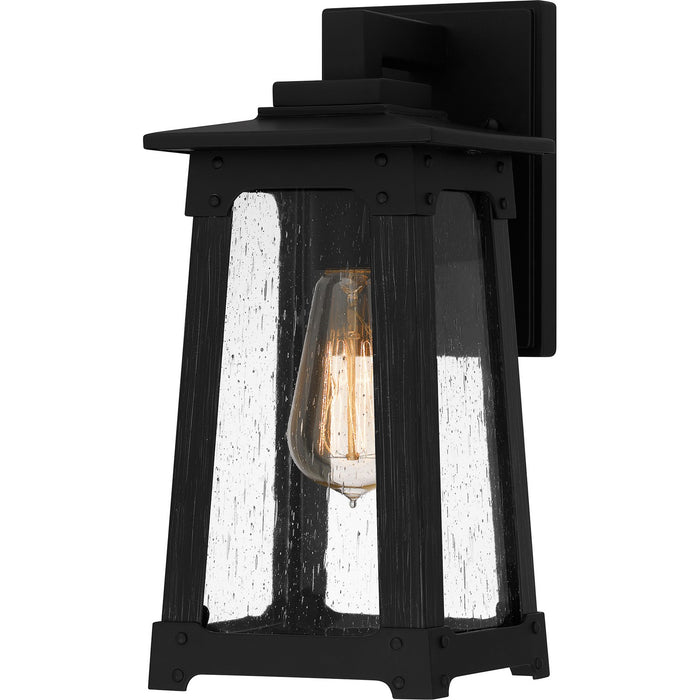 Quoizel DCH8405MBK One Light Outdoor Wall Mount, Matte Black