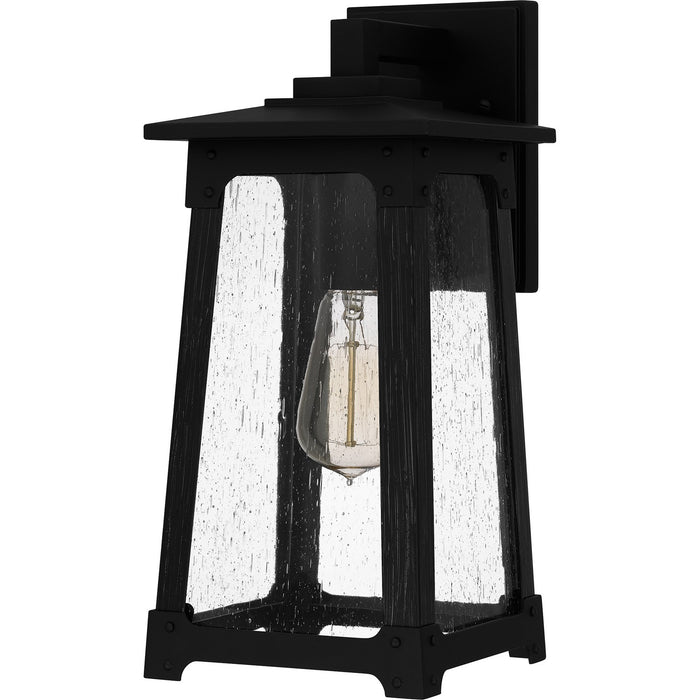 Quoizel DCH8406MBK One Light Outdoor Wall Mount, Matte Black