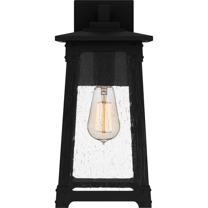 Quoizel DCH8406MBK One Light Outdoor Wall Mount, Matte Black