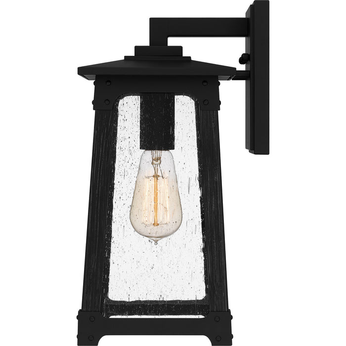 Quoizel DCH8406MBK One Light Outdoor Wall Mount, Matte Black