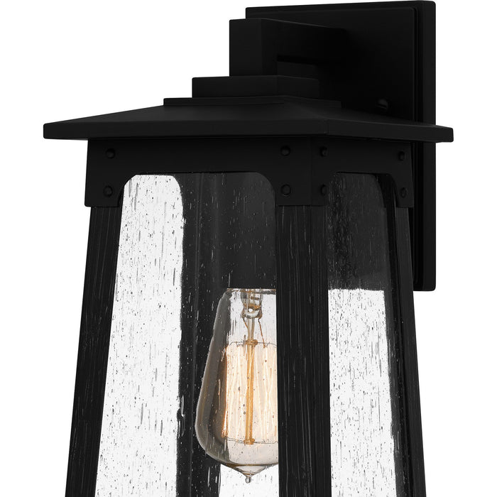 Quoizel DCH8406MBK One Light Outdoor Wall Mount, Matte Black