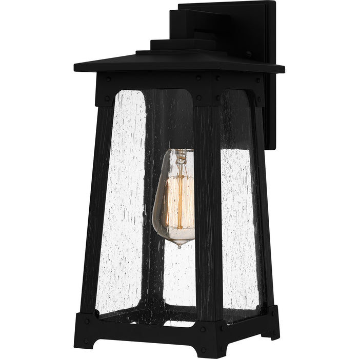 Quoizel DCH8406MBK One Light Outdoor Wall Mount, Matte Black