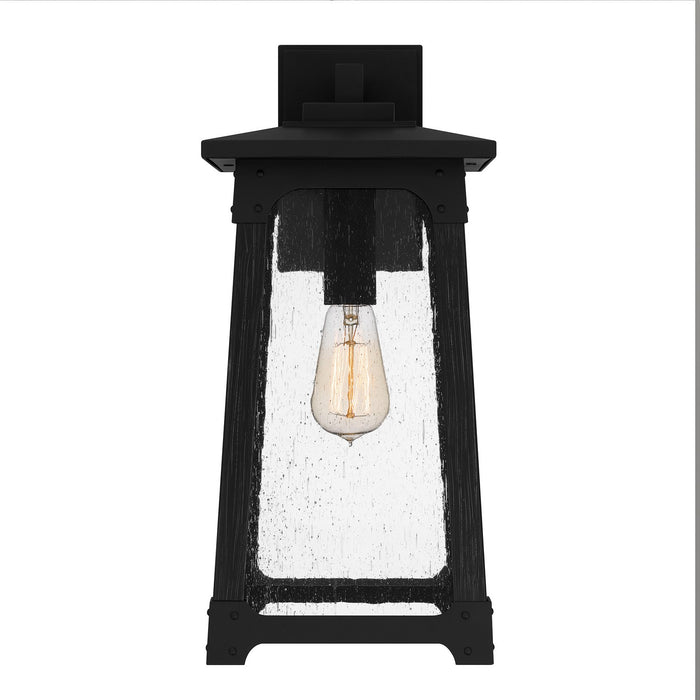 Quoizel DCH8408MBK One Light Outdoor Wall Mount, Matte Black