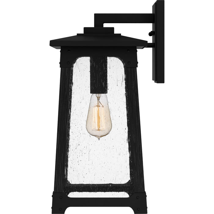 Quoizel DCH8408MBK One Light Outdoor Wall Mount, Matte Black