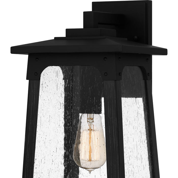 Quoizel DCH8408MBK One Light Outdoor Wall Mount, Matte Black