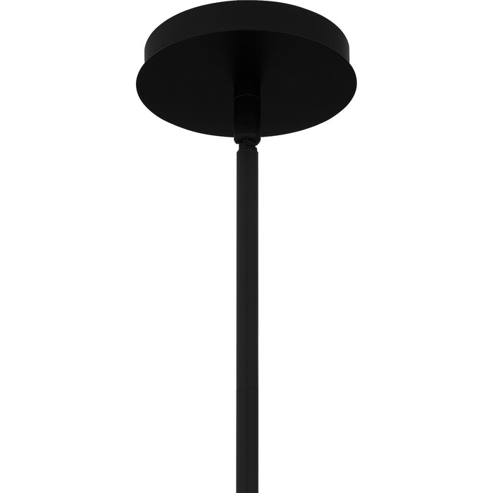 Quoizel EIO1503MBK One Light Mini Pendant, Matte Black