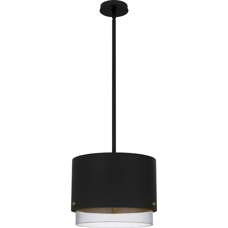 Quoizel EIO1814MBK Three Light Pendant, Matte Black