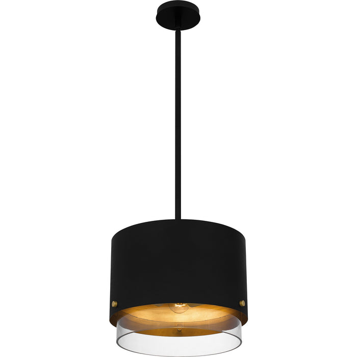 Quoizel EIO1814MBK Three Light Pendant, Matte Black