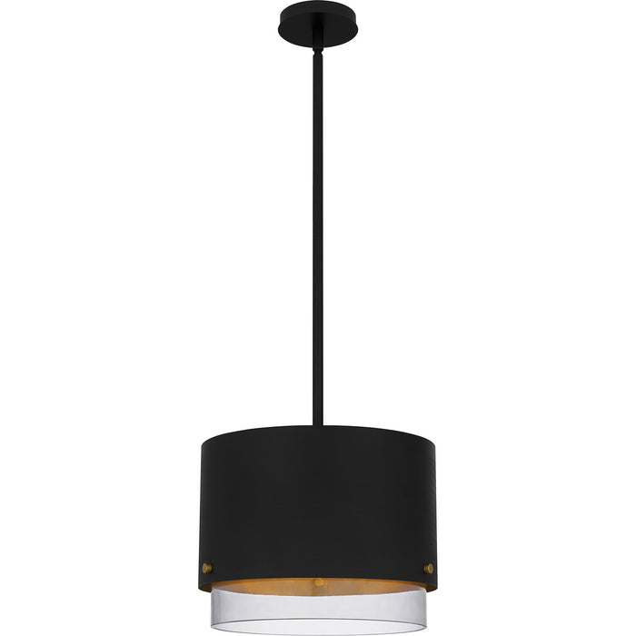 Quoizel EIO1814MBK Three Light Pendant, Matte Black
