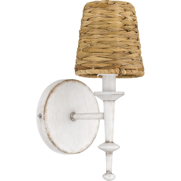 Quoizel FLA8705AWH One Light Wall Sconce, Antique White
