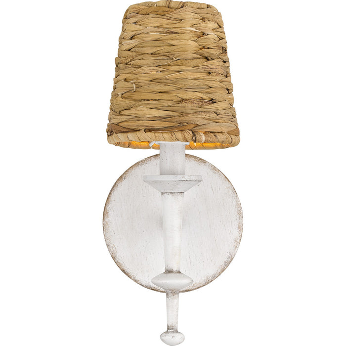 Quoizel FLA8705AWH One Light Wall Sconce, Antique White