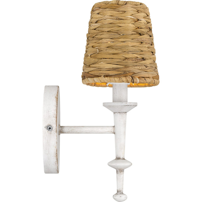 Quoizel FLA8705AWH One Light Wall Sconce, Antique White