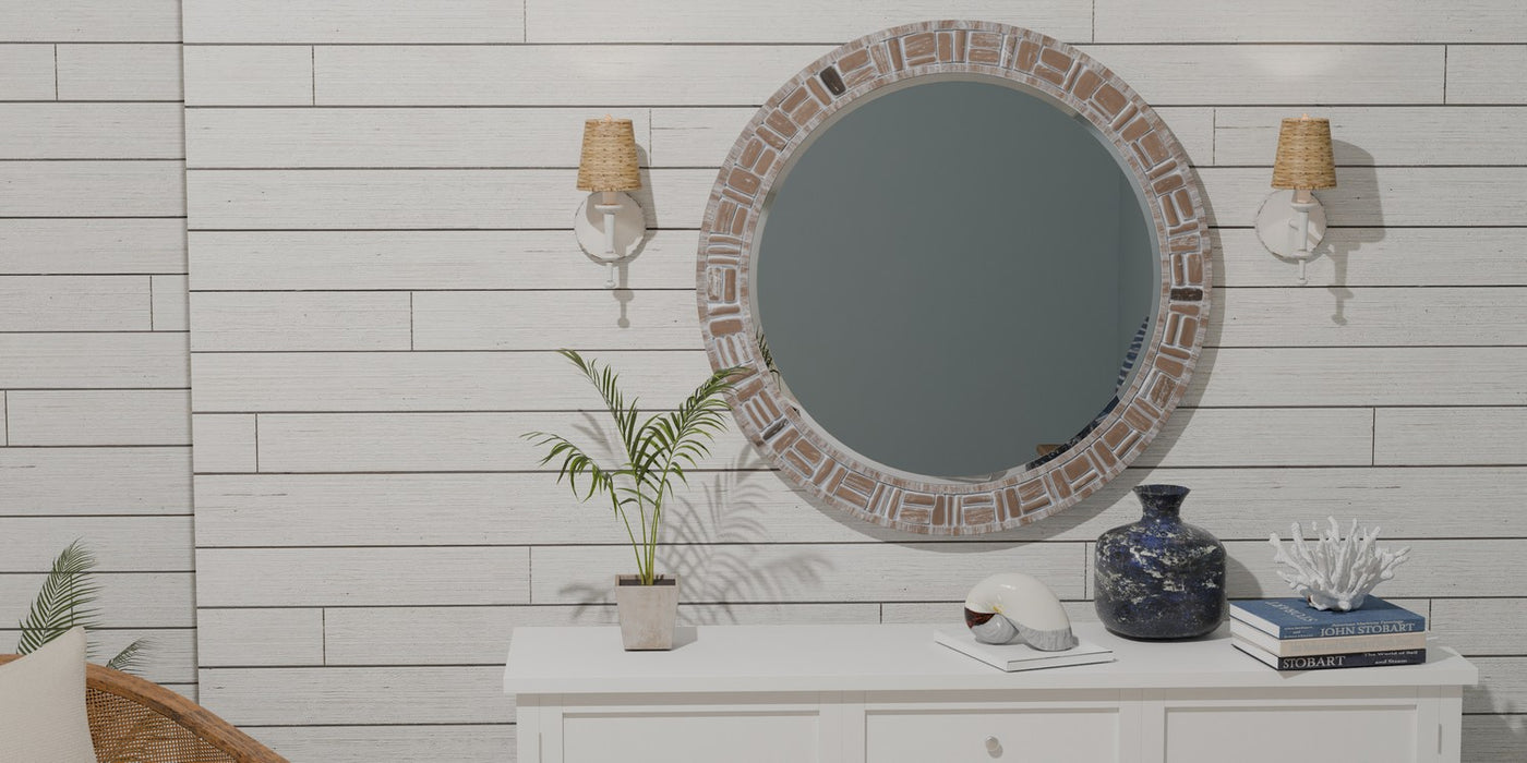 Quoizel FLA8705AWH One Light Wall Sconce, Antique White