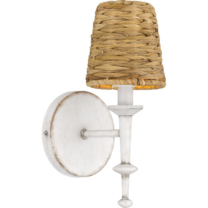 Quoizel FLA8705AWH One Light Wall Sconce, Antique White