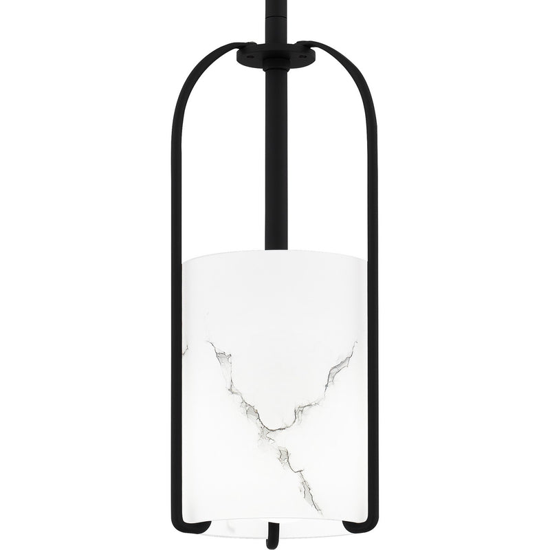 Quoizel FRB1505MBK One Light Mini Pendant, Matte Black