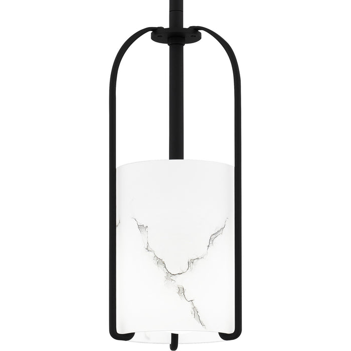 Quoizel FRB1505MBK One Light Mini Pendant, Matte Black