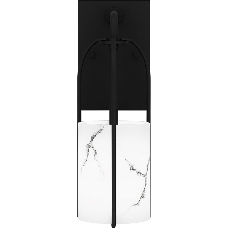 Quoizel FRB8704MBK One Light Wall Sconce, Matte Black