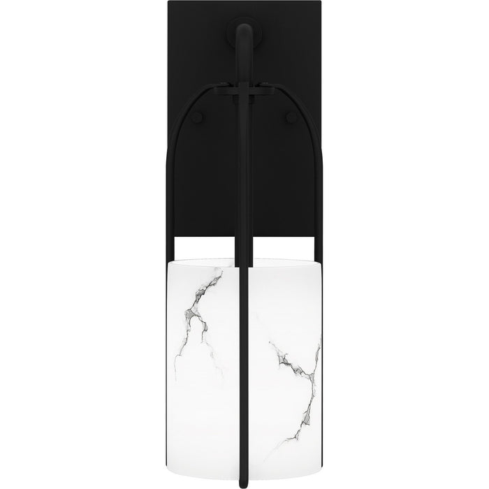Quoizel FRB8704MBK One Light Wall Sconce, Matte Black