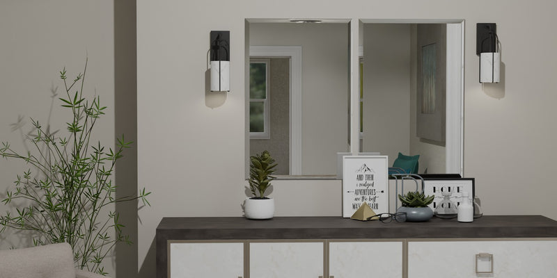 Quoizel FRB8704MBK One Light Wall Sconce, Matte Black