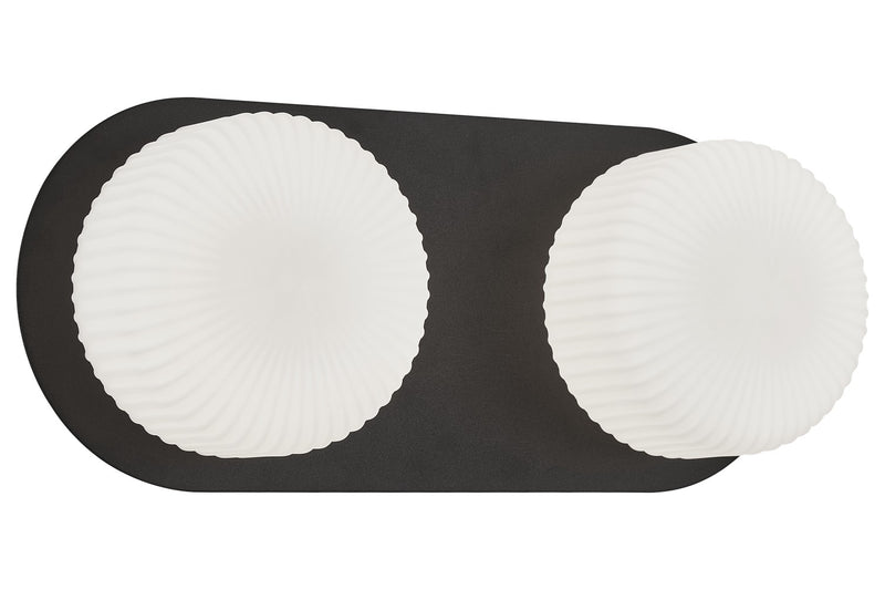 Matteo Lighting S01302MBOP LED Wall Sconce, Matte Black