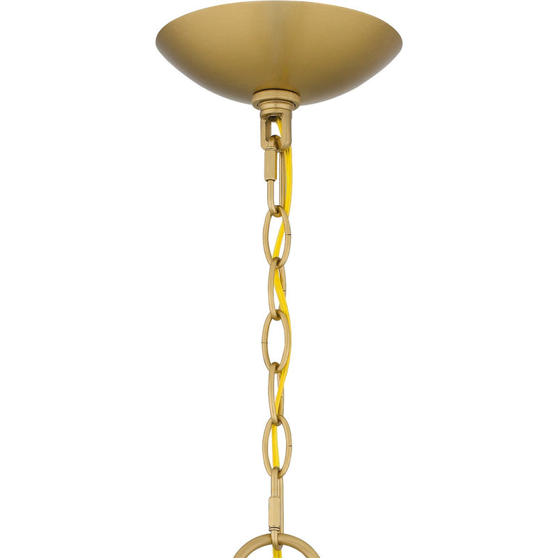 Quoizel FRI5032AB Nine Light Chandelier, Aged Brass