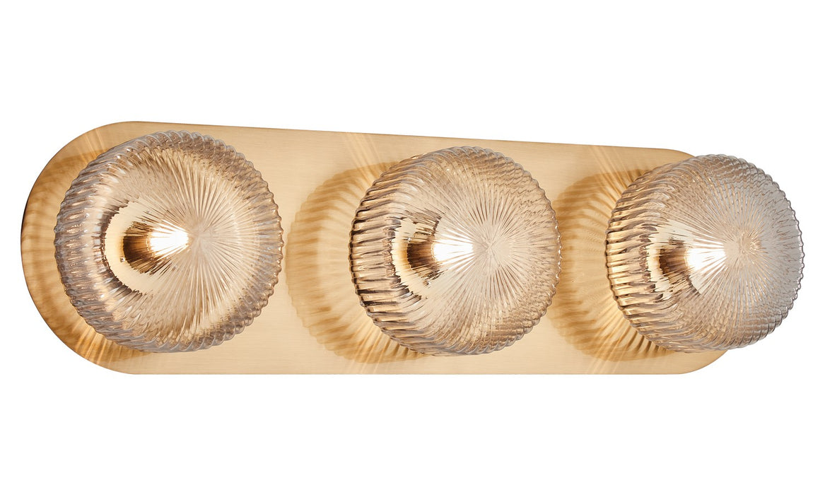 Matteo Lighting S01303AGCL LED Wall Sconce, Aged Gold Brass