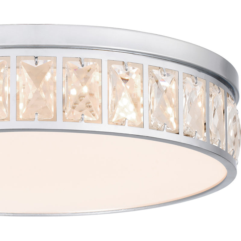Quoizel GIB1615C LED Flush Mount, Polished Chrome