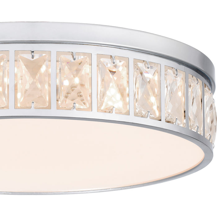 Quoizel GIB1615C LED Flush Mount, Polished Chrome