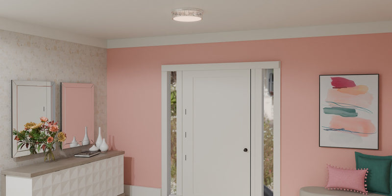 Quoizel GIB1615C LED Flush Mount, Polished Chrome