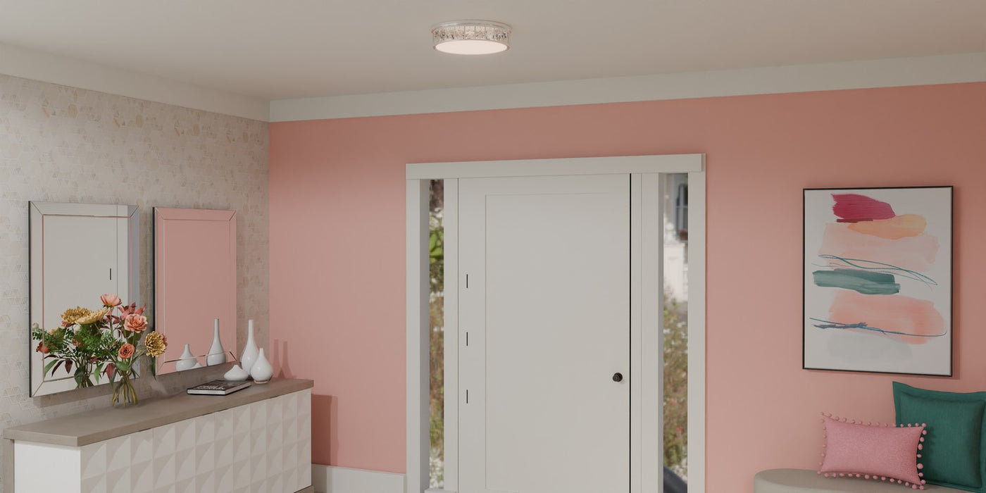 Quoizel GIB1615C LED Flush Mount, Polished Chrome