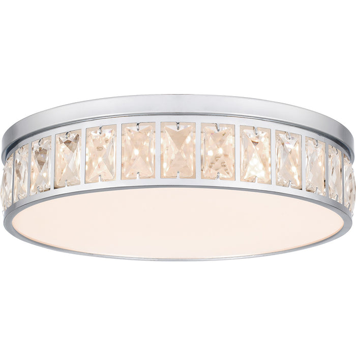 Quoizel GIB1615C LED Flush Mount, Polished Chrome
