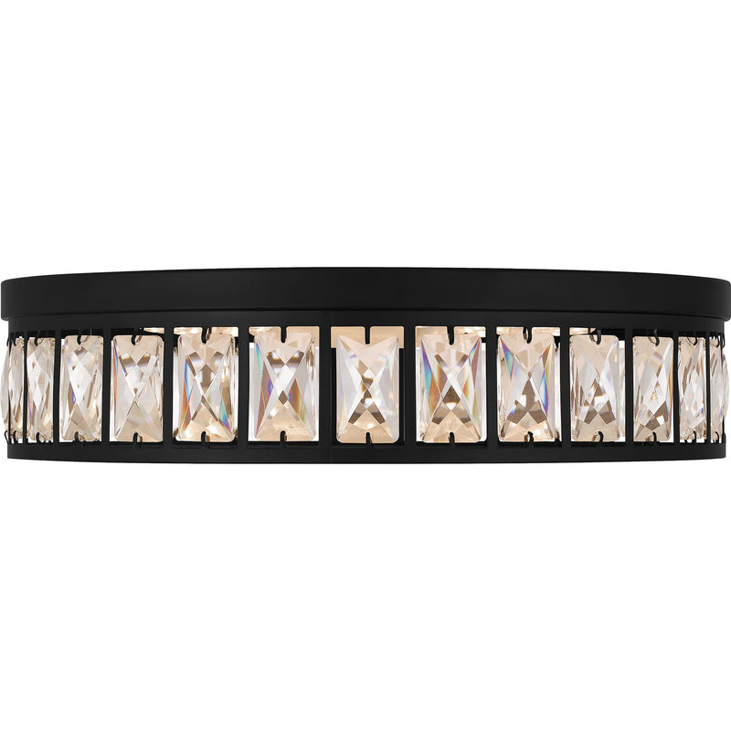 Quoizel GIB1615MBK LED Flush Mount, Matte Black