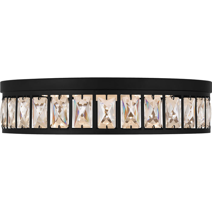 Quoizel GIB1615MBK LED Flush Mount, Matte Black