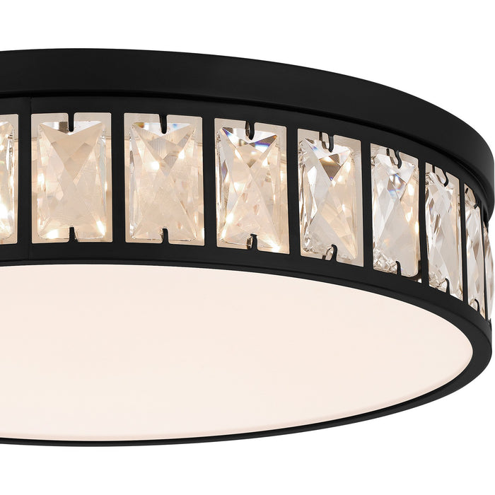 Quoizel GIB1615MBK LED Flush Mount, Matte Black