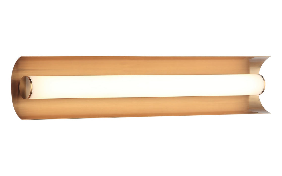 Matteo Lighting S02918AG LED Wall Sconce, Aged Gold Brass
