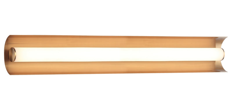 Matteo Lighting S02924AG LED Wall Sconce, Aged Gold Brass