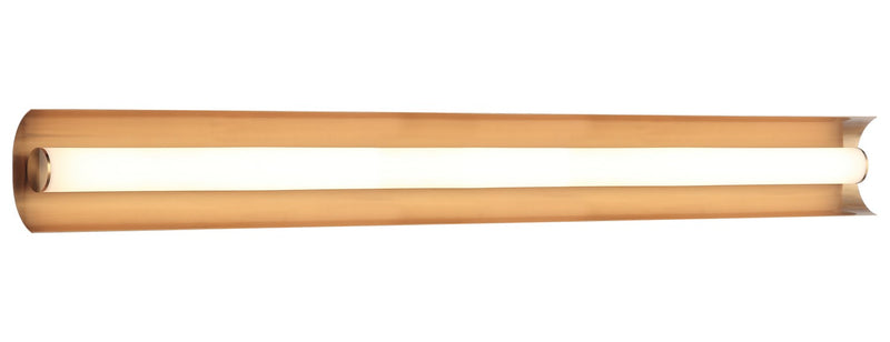 Matteo Lighting S02930AG LED Wall Sconce, Aged Gold Brass